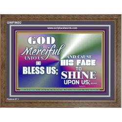 BE MERCIFUL UNTO ME O GOD  Home Art Wooden Frame  GWF9602  "45X33"
