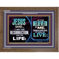 BELIEVE IN HIM AND THOU SHALL LIVE  Bathroom Wall Art Picture  GWF9791  "45X33"