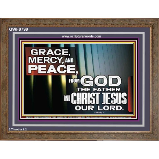 GRACE MERCY AND PEACE UNTO YOU  Bible Verse Wooden Frame  GWF9799  