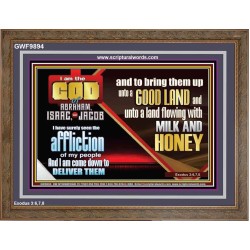 SEEN THE AFFLICTION OF MY PEOPLE AND I WILL DELIVER THEM  Inspirational Bible Verse  GWF9894  "45X33"