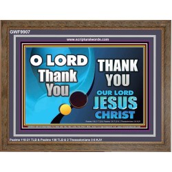 THANK YOU OUR LORD JESUS CHRIST  Custom Biblical Painting  GWF9907  "45X33"