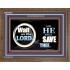 WAIT ON THE LORD AND HE SHALL SAVED THEE  Contemporary Christian Wall Art Wooden Frame  GWF9920  "45X33"