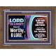 LORD GOD ALMIGHTY HOSANNA IN THE HIGHEST  Contemporary Christian Wall Art Wooden Frame  GWF9925  