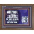 WEEP NOT THE LAMB OF GOD HAS PREVAILED  Christian Art Wooden Frame  GWF9926  "45X33"