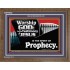 JESUS CHRIST THE SPIRIT OF PROPHESY  Encouraging Bible Verses Wooden Frame  GWF9952  "45X33"