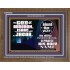 JEHOVAH IS A MAN OF WAR PRAISE HIS HOLY NAME  Encouraging Bible Verse Wooden Frame  GWF9955  "45X33"