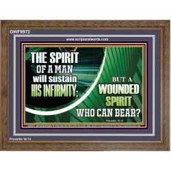 A WOUNDED SPIRIT WHO CAN BEAR?  Sciptural Décor  GWF9972  "45X33"