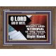 THOU HAST A MIGHTY ARM LORD OF HOSTS   Christian Art Wooden Frame  GWF9981  