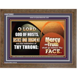 MERCY AND TRUTH SHALL GO BEFORE THEE O LORD OF HOSTS  Christian Wall Art  GWF9982  "45X33"