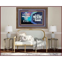 THY SOUL IS PRESERVED FROM ALL EVIL  Wall Décor  GWF10087  "45X33"