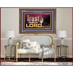 TRUST IN THE NAME OF THE LORD  Unique Scriptural ArtWork  GWF10303  "45X33"