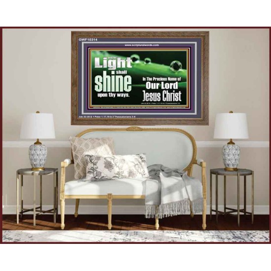 THE LIGHT SHINE UPON THEE  Custom Wall Décor  GWF10314  
