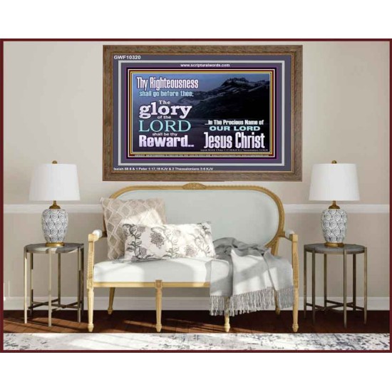 THE GLORY OF THE LORD WILL BE UPON YOU  Custom Inspiration Scriptural Art Wooden Frame  GWF10320  