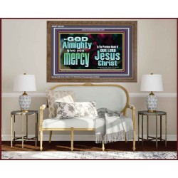 GOD ALMIGHTY GIVES YOU MERCY  Bible Verse for Home Wooden Frame  GWF10332  "45X33"