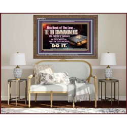 KEEP THE TEN COMMANDMENTS FERVENTLY  Ultimate Power Wooden Frame  GWF10374  "45X33"