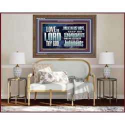 WALK IN ALL THE WAYS OF THE LORD  Righteous Living Christian Wooden Frame  GWF10375  "45X33"
