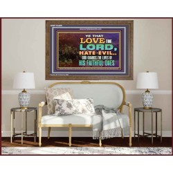 GOD GUARDS THE LIVES OF HIS FAITHFUL ONES  Children Room Wall Wooden Frame  GWF10405  "45X33"