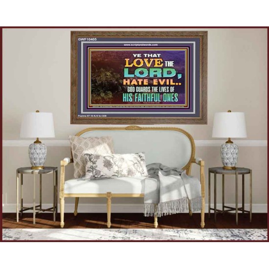 GOD GUARDS THE LIVES OF HIS FAITHFUL ONES  Children Room Wall Wooden Frame  GWF10405  