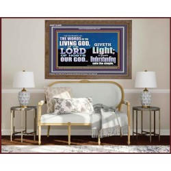 THE WORDS OF LIVING GOD GIVETH LIGHT  Unique Power Bible Wooden Frame  GWF10409  "45X33"