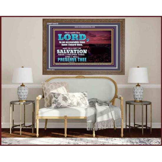 AN ACCEPTABLE TIME   Sanctuary Wall Wooden Frame  GWF10415  