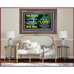 SEEK THE EXCEEDING ABUNDANT FAITH AND LOVE IN CHRIST JESUS  Ultimate Inspirational Wall Art Wooden Frame  GWF10425  "45X33"