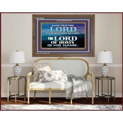 JEHOVAH GOD OUR LORD IS AN INCOMPARABLE GOD  Christian Wooden Frame Wall Art  GWF10447  "45X33"