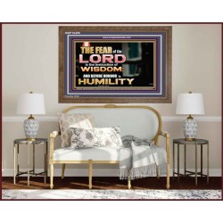 BEFORE HONOUR IS HUMILITY  Scriptural Wooden Frame Signs  GWF10455  "45X33"