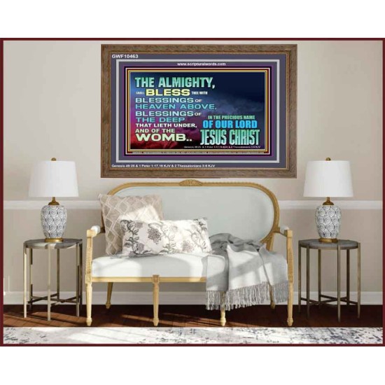 DO YOU WANT BLESSINGS OF THE DEEP  Christian Quote Wooden Frame  GWF10463  