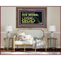 THOSE WHO KEEP THE WORD OF GOD ENJOY HIS GREAT LOVE  Bible Verses Wall Art  GWF10482  "45X33"