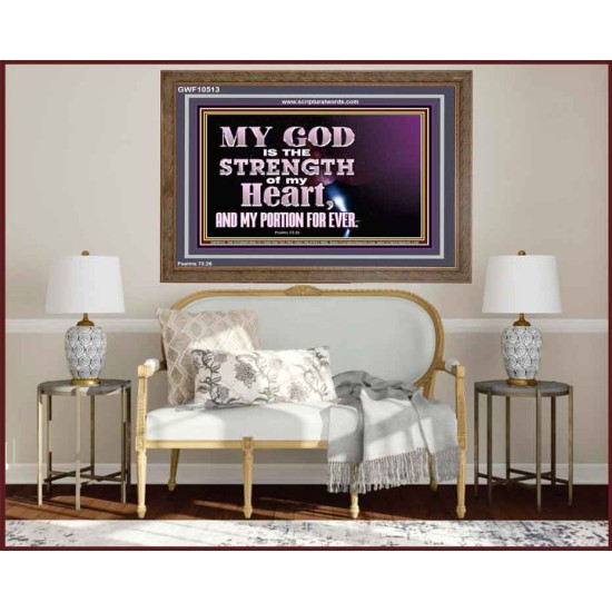 JEHOVAH THE STRENGTH OF MY HEART  Bible Verses Wall Art & Decor   GWF10513  