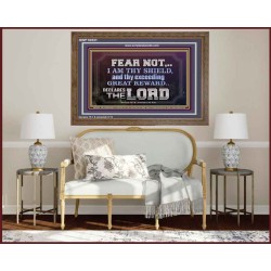 I AM THY SHIELD AND EXCEEDING GREAT REWARD  Unique Power Bible Wooden Frame  GWF10531  "45X33"