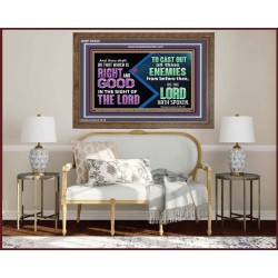 DO THAT WHICH IS RIGHT AND GOOD IN THE SIGHT OF THE LORD  Righteous Living Christian Wooden Frame  GWF10533  "45X33"