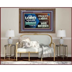 BRING ME FORTH TO THE LIGHT O LORD JEHOVAH  Scripture Art Prints Wooden Frame  GWF10563  "45X33"