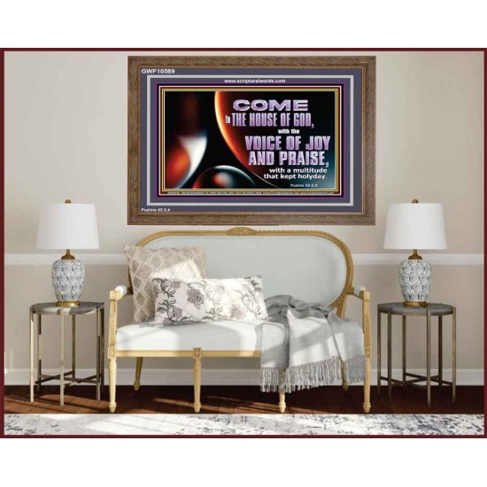 THE VOICE OF JOY AND PRAISE  Wall Décor  GWF10589  
