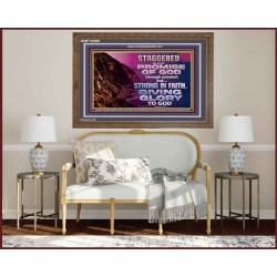 STAGGERED NOT AT THE PROMISE OF GOD  Custom Wall Art  GWF10599  "45X33"