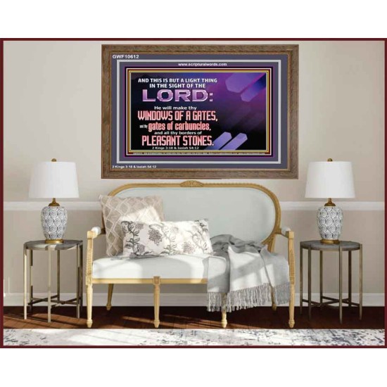 I WILL MAKE THY BORDERS OF PLEASANT STONES  Custom Modern Wall Art  GWF10612  