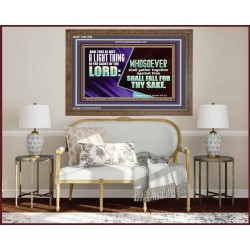 YOU WILL DEFEAT THOSE WHO ATTACK YOU  Custom Inspiration Scriptural Art Wooden Frame  GWF10615B  "45X33"