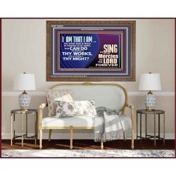 I AM THAT I AM GREAT AND MIGHTY GOD  Bible Verse for Home Wooden Frame  GWF10625  "45X33"