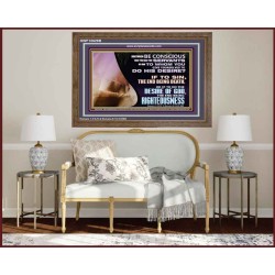 GIVE YOURSELF TO DO THE DESIRES OF GOD  Inspirational Bible Verses Wooden Frame  GWF10628B  "45X33"