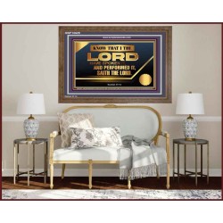 THE LORD HAVE SPOKEN IT AND PERFORMED IT  Inspirational Bible Verse Wooden Frame  GWF10629  "45X33"