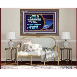 BLESSED IS THE MAN THAT TRUSTETH IN THE LORD  Scripture Wall Art  GWF10641  "45X33"