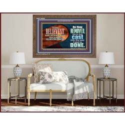 THIS MOUNTAIN BE THOU REMOVED AND BE CAST INTO THE SEA  Ultimate Inspirational Wall Art Wooden Frame  GWF10653  "45X33"