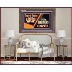 JEHOVAH SHALOM IS THE LORD OUR GOD  Ultimate Inspirational Wall Art Wooden Frame  GWF10662  "45X33"
