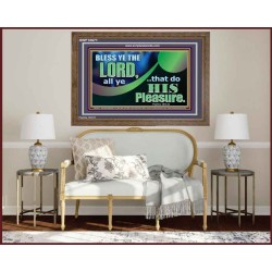 BLESSED THE LORD AND DO HIS PLEASURE  Ultimate Inspirational Wall Art Picture  GWF10671  "45X33"