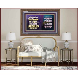 THE ARMOUR OF LIGHT OUR LORD JESUS CHRIST  Ultimate Inspirational Wall Art Wooden Frame  GWF10689  "45X33"