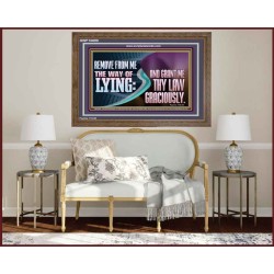 GRANT ME THY LAW GRACIOUSLY  Unique Scriptural Wooden Frame  GWF10690  "45X33"