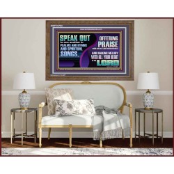 MAKE MELODY TO THE LORD WITH ALL YOUR HEART  Ultimate Power Wooden Frame  GWF10704  "45X33"
