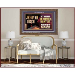 JEHOVAHJIREH THE PROVIDER FOR OUR LIVES  Righteous Living Christian Wooden Frame  GWF10714  "45X33"