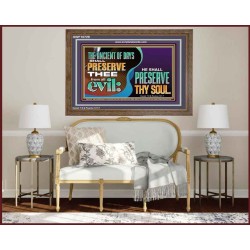 THE ANCIENT OF DAYS SHALL PRESERVE THEE FROM ALL EVIL  Scriptures Wall Art  GWF10729  "45X33"