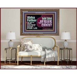 ABBA FATHER SHALT THRESH THE MOUNTAINS AND BEAT THEM SMALL  Christian Wooden Frame Wall Art  GWF10739  